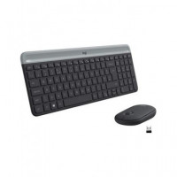 LOGITECH Teclado + Raton Inalambrico MK470 Usb Slim Combo Negro