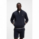 Sense 1/4 Zip Jacket 10265882 01 Dark Bl  BOSS