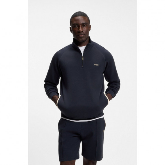 Sense 1/4 Zip Jacket 10265882 01 Dark Bl  BOSS