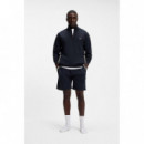 Sense 1/4 Zip Jacket 10265882 01 Dark Bl  BOSS