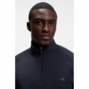 Sense 1/4 Zip Jacket 10265882 01 Dark Bl  BOSS