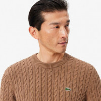 JERSEY CABLE KNIT COOKIE/VERT