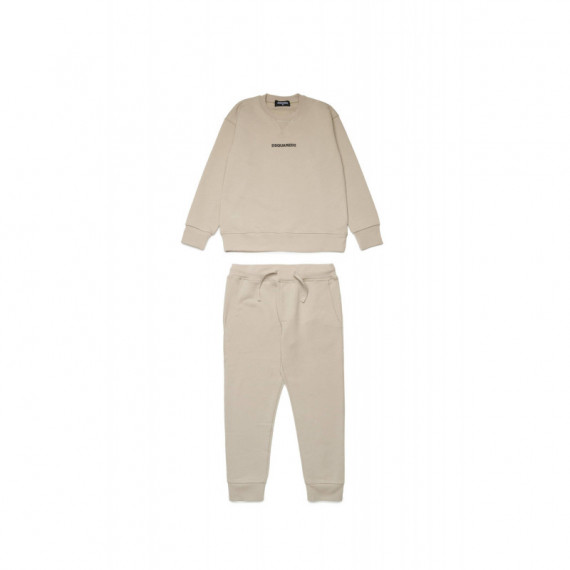 D2S17U Slouch Fit-set Overalls Feather G  DSQUARED2