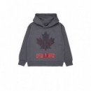 D2S989U Slouch Fit Sweat-shirt Anthracit  DSQUARED2