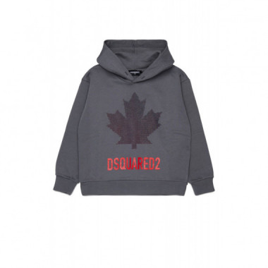 D2S989U Slouch Fit Sweat-shirt Anthracit  DSQUARED2