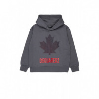 D2S989U Slouch Fit Sweat-shirt Anthracit  DSQUARED2