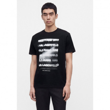 KLJ REG SMOKE LOGO TEE BLACK