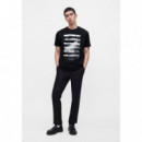 KLJ REG SMOKE LOGO TEE BLACK