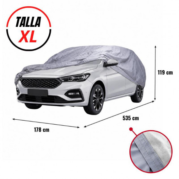 FUNDA PARA COCHE IMPERMEABLE FARGO TOOLS TALLA XL