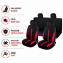 FUNDA DE ASIENTO PARA COCHE NEGRO-ROJO FARGO TOOLS