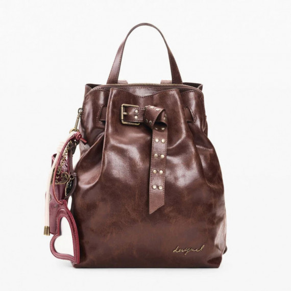 DESIGUAL Mochila Mini en Color Chocolate 26WAKP12-6009