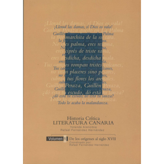 VOL.I - HISTORIA CRITICA LITERATURA CANARIA