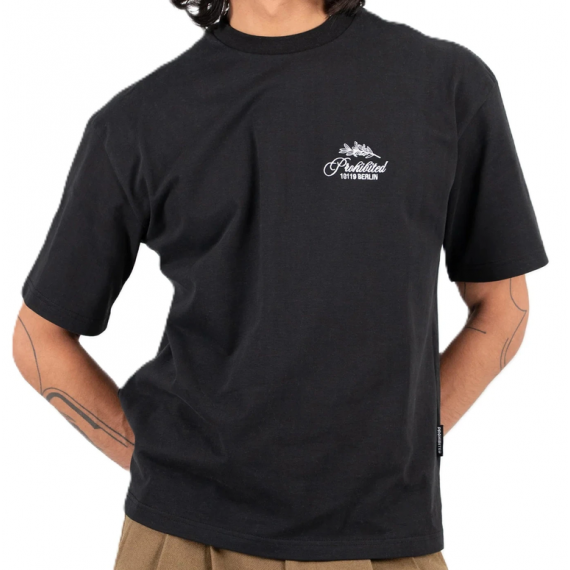 Camiseta Prohibited Leaf negra