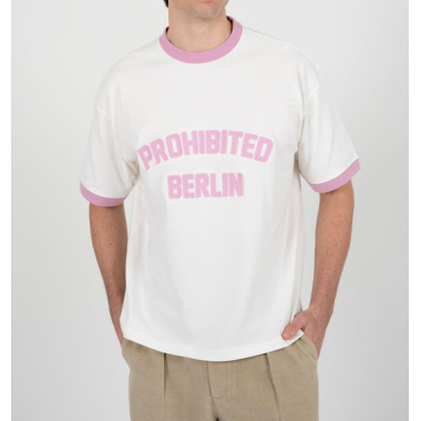 Camiseta Prohibited Rush contrast rose