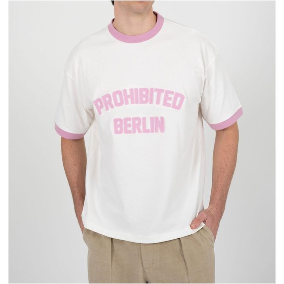 Camiseta Prohibited Rush contrast rose