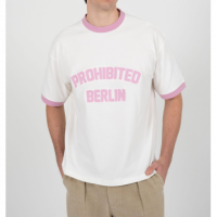 Camiseta Prohibited Rush contrast rose