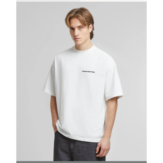 Camiseta Prohibited 10119 tee white