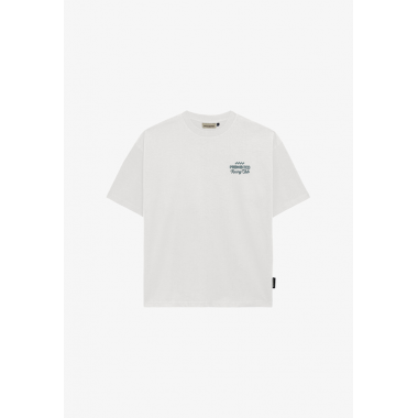 Camiseta Prohibited in a rush tee off-white