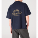 Camiseta Prohibited Leaf tee navy