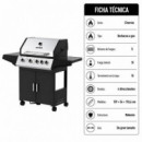 Barbacoa Gas Serie Churrúa AIRMEC 139X54X110.6 Cm