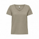 Only Camiseta de rayas con lurex 15368929-5012311