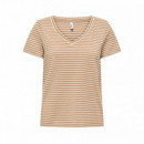 Only Camiseta de rayas con lurex 15368929-4969159