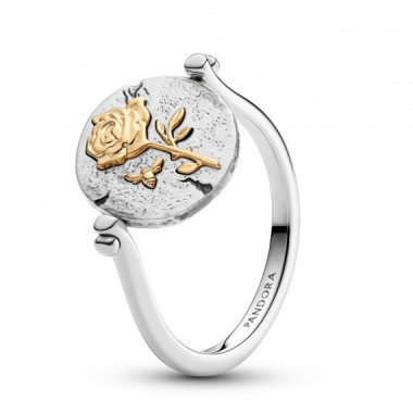 PANDORA Anillo Medall&oacute;n Reversible en Plata de Ley 164811C00
