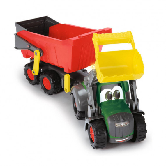 Abc - Tractor Fendt con Remolque Luz y Sonido 65 Cm  DICKIE