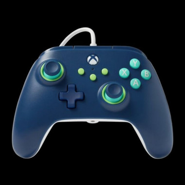 POWER A GAMEPAD XBOX SERIES XBGP0380-01 AZUL MARINO CON CABLE