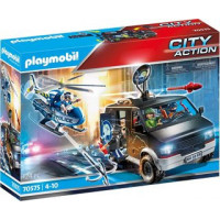 PLAYMOBIL Helicoptero de Policia Persecucion del Vehiculo Hu