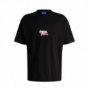 HUGO Camiseta oversize fit de algodón 50536122-001