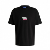 HUGO Camiseta Oversize Fit de Algodón 50536122-001