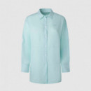 Pepe Jeans Camisa Philly Turquesa PL304803-508