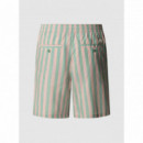 Pepe Jeans Shorts Relaxed Poplin Yarn Dye Stripe PM801205-621
