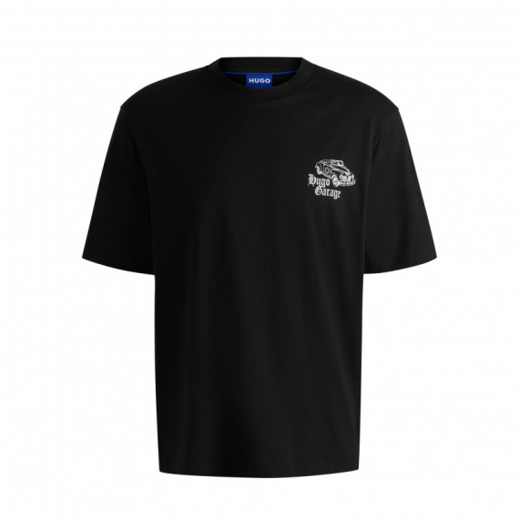 HUGO Camiseta de punto de algodón 50536104-001