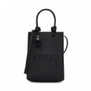 Mini Bolso Pop Negro con Charm de Oso TOUS