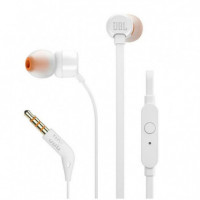 JBL Auriculares Intrauditivos T110 Jack 3.5 Blancos