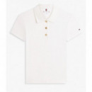 TOMMY HILFIGER - Gold Button Slim Ss Polo - Ybl - F|WW0WW49252/YBL