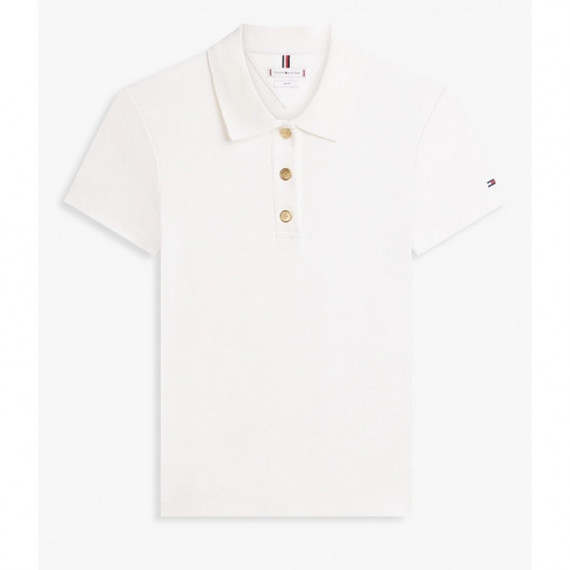 TOMMY HILFIGER - Gold Button Slim Ss Polo - Ybl - F|WW0WW49252/YBL