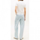 TOMMY HILFIGER - Gold Button Slim Ss Polo - Ybl - F|WW0WW49252/YBL