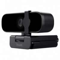 Webcam TRUST Tanor Fhd 1080P USB Negra