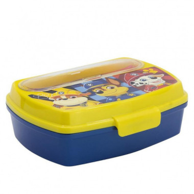 Sandwichera Rectangular con Cubiertos Paw Patrol Boy
