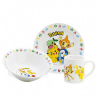 Set de Meriendas de Cerámica 3 Piezas Pokémon  KIDS LICENSING