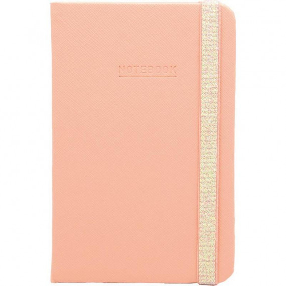 Libreta Milan A6 con Goma 96 Hojas 80g Lisa Rosa