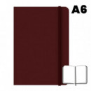 Libreta A6 Tapa Forrada 96 Hojas 75 g Cuadriculada Marrón