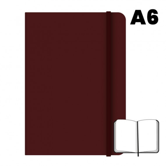 Libreta A6 Tapa Forrada 96 Hojas 75 g Cuadriculada Marrón