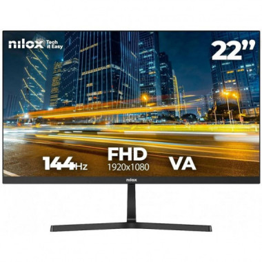Monitor NILOX 22" VA 144Hz VGA HDMI (NXM22FHD14401)