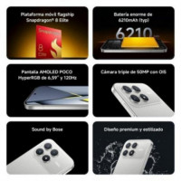 Poco F8 Pro 5G 12GB/256GB Plata Titanio  XIAOMI