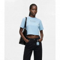 Camiseta de Corte Cropped Klj X Pietro Terzini de Karl Lagerfeld  KARL LAGERFELD JEANS