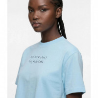 Camiseta de Corte Cropped Klj X Pietro Terzini de Karl Lagerfeld  KARL LAGERFELD JEANS